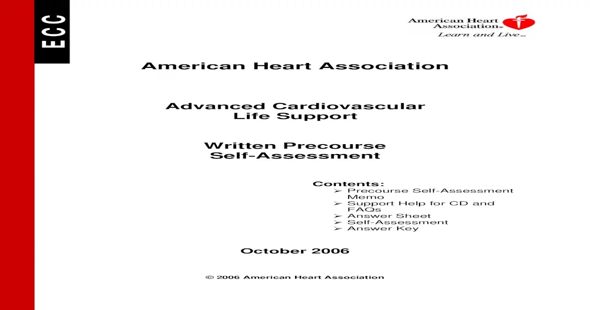 Acls test answers version a