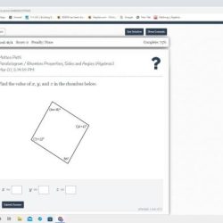 Rhombus value below choices answer plus