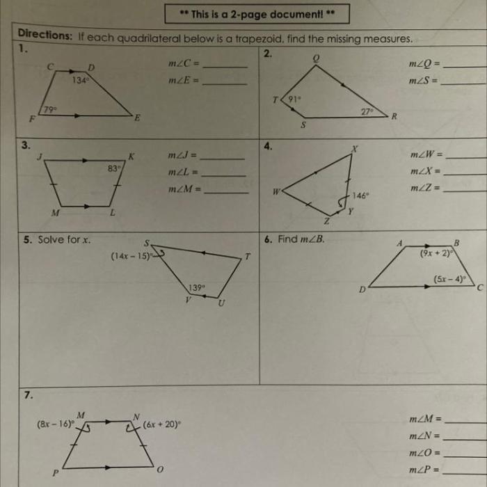 Unit 8 polygons and quadrilaterals homework 5 rhombi and squares